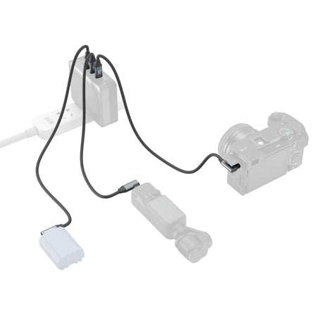 SmallRig USB-C (Straight) to USB-C (Angled) Data Cable (35cm / 13.8in)4790