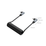 SmallRig USB-C (Angled) to USB-C (Angled) Coiled Data Cable 4793