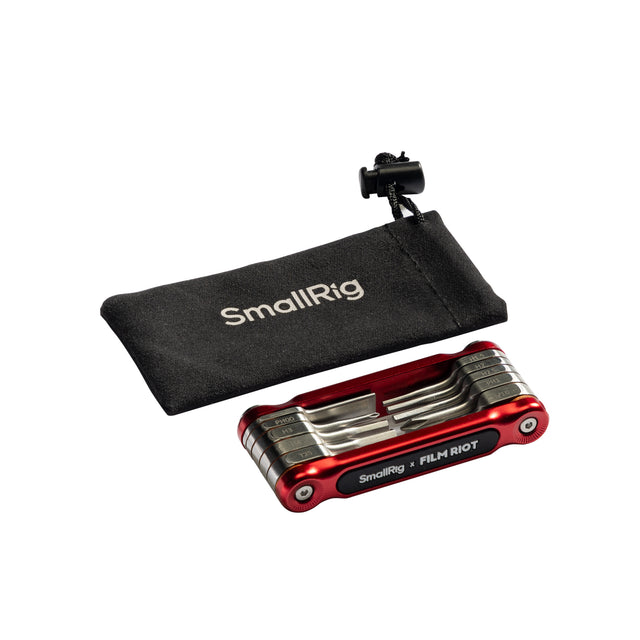 SmallRig x FILM RIOT 10-in-1 Folding Wrench Set with Multiple Angle Positioning (Red)