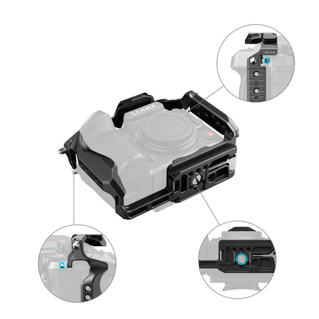 SmallRig HawkLock Quick Release Cage for Panasonic LUMIX GH7 / GH6