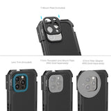 SmallRig 4827 iPhone 16 Pro Max cage, mounting points detail