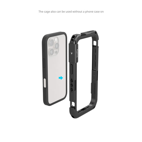 SmallRig 4827 iPhone 16 Pro Max cage, port and button cutouts