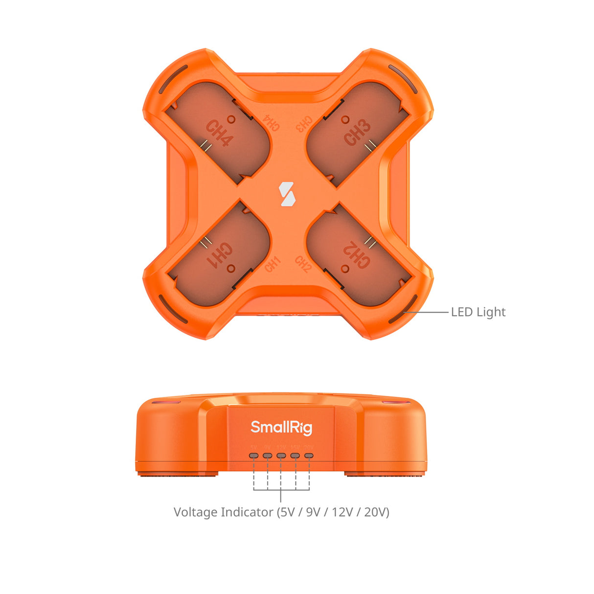 SmallRig LP-E6NH 4-Channel Camera Battery Charger