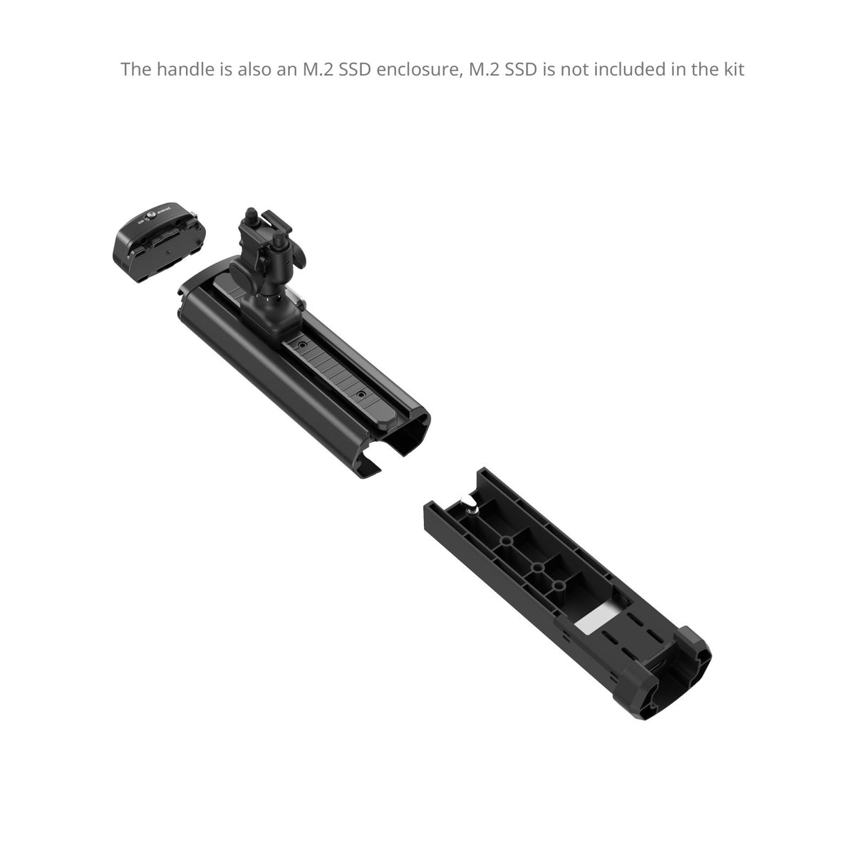 SmallRig Rotatable Bilateral Quick Release Side Handle with M.2 SSD Enclosure 4841