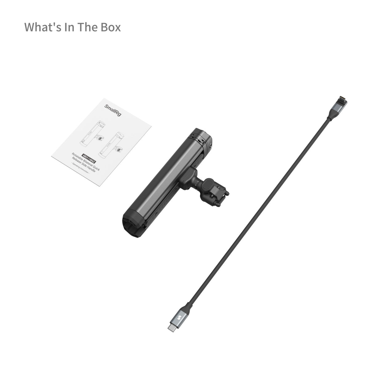 SmallRig Rotatable Bilateral Quick Release Side Handle with M.2 SSD Enclosure 4841