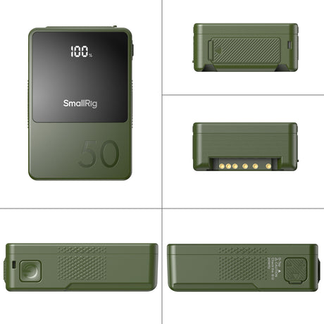 SmallRig VB50 Mini V-Mount Battery (Green)