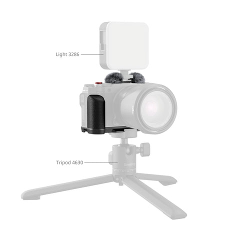SmallRig L-Shape Mount Plate with Silicone Handle for FUJIFILM X-M5 (Black)