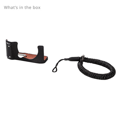 SmallRig Camera Leather Half Case Kit for FUJIFILM X-M5 (Black)