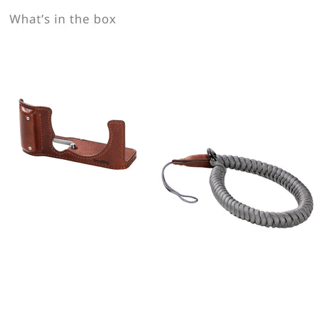 SmallRig Camera Leather Half Case Kit for FUJIFILM X-M5 (Brown)