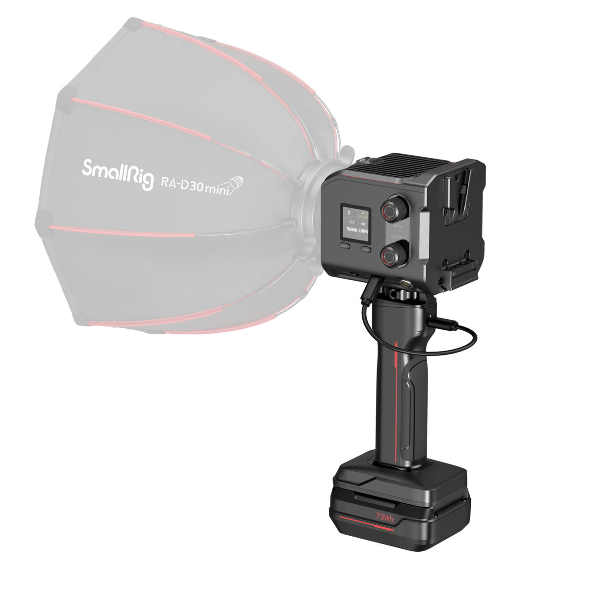 SmallRig RC 100B COB LED Video Light Kit (with Battery Grip Handle)