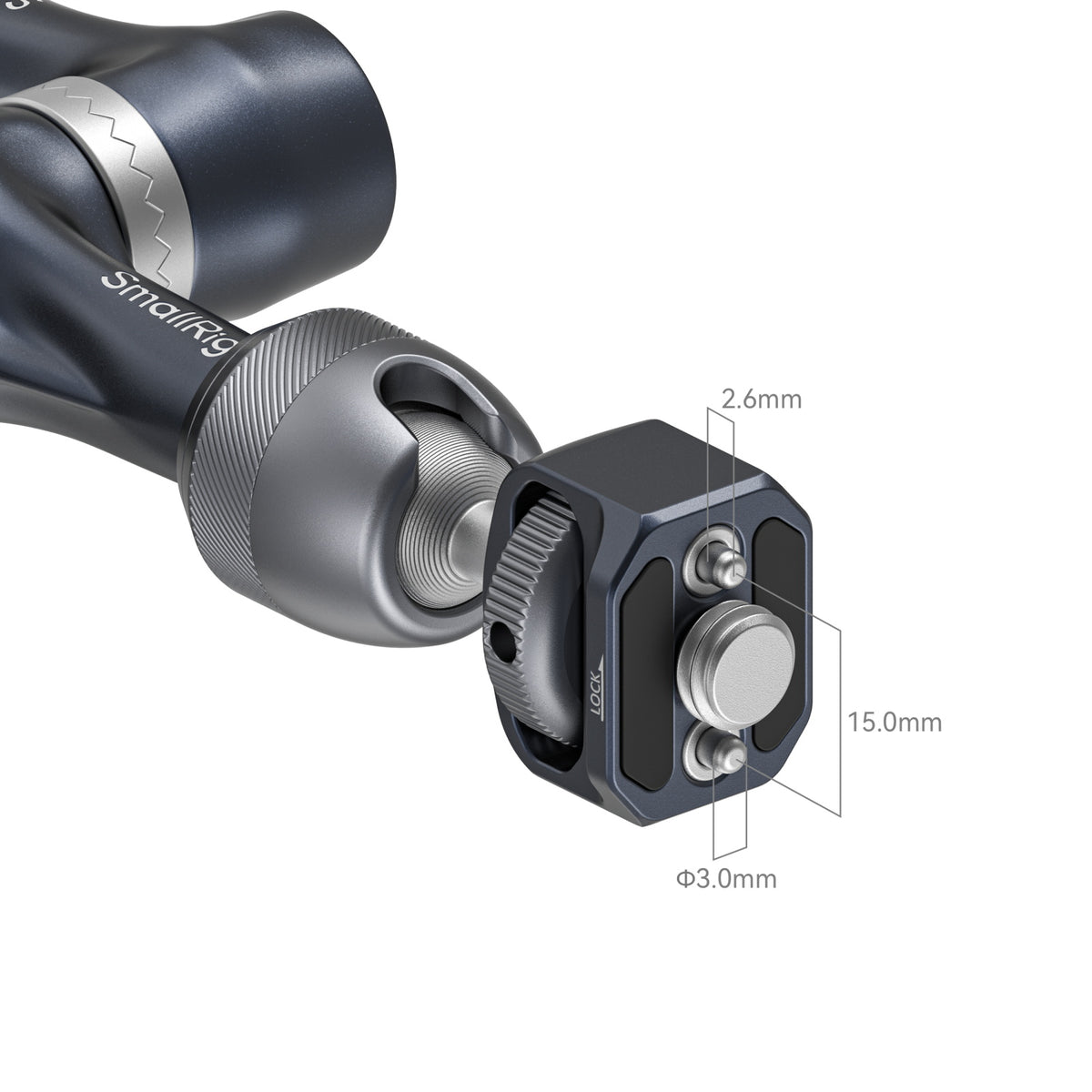 SmallRig Rosette Magic Arm (7") with 3/8”-16 ARRI Locating Screw