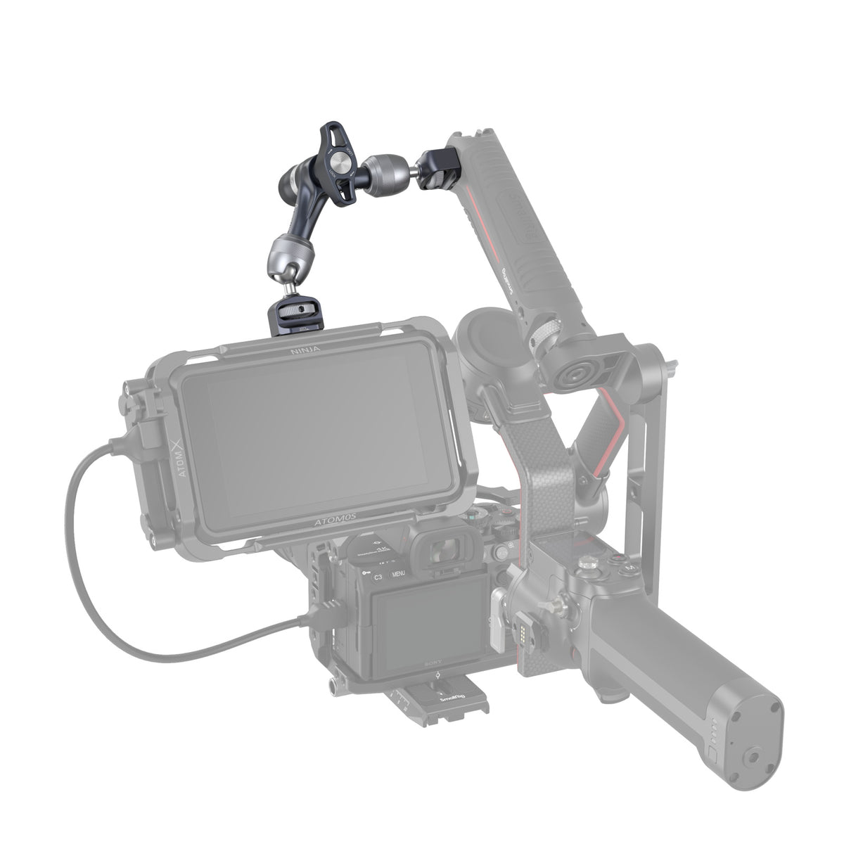 SmallRig Rosette Magic Arm (7") with 3/8”-16 ARRI Locating Screw
