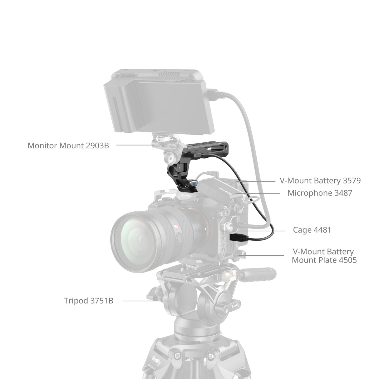 SmallRig Top Handle with Rec Trigger (ARRI Locating Screw)