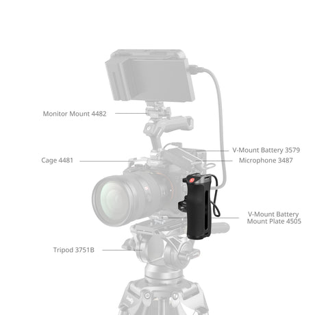 SmallRig Side Handle with Rec Trigger (1/4"-20 Screws)