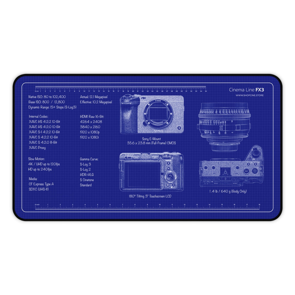 Cinema Line FX3 | Blueprint Camera Mat
