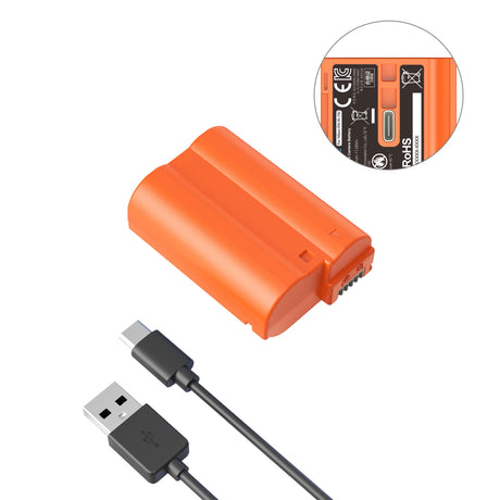SmallRig EN-EL15c USB-C Rechargeable Camera Battery (Orange)