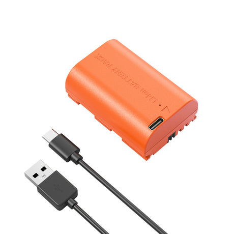 SmallRig LP-E6NH USB-C Rechargeable Camera Battery (Orange)