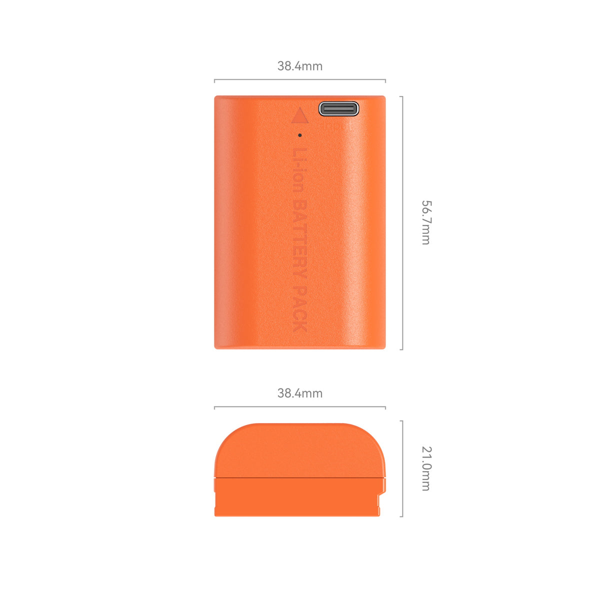 SmallRig LP-E6NH USB-C Rechargeable Camera Battery (Orange)
