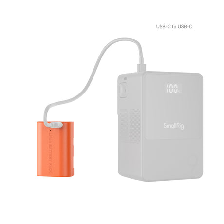SmallRig LP-E6NH USB-C Rechargeable Camera Battery (Orange)