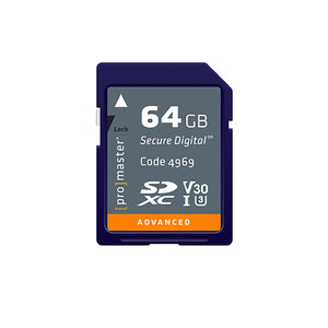 ProMaster SDXC 64GB Advanced UHS-I V30 Memory Card