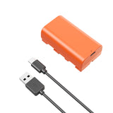 SmallRig NP-F550 USB-C Rechargeable Camera Battery (Orange)