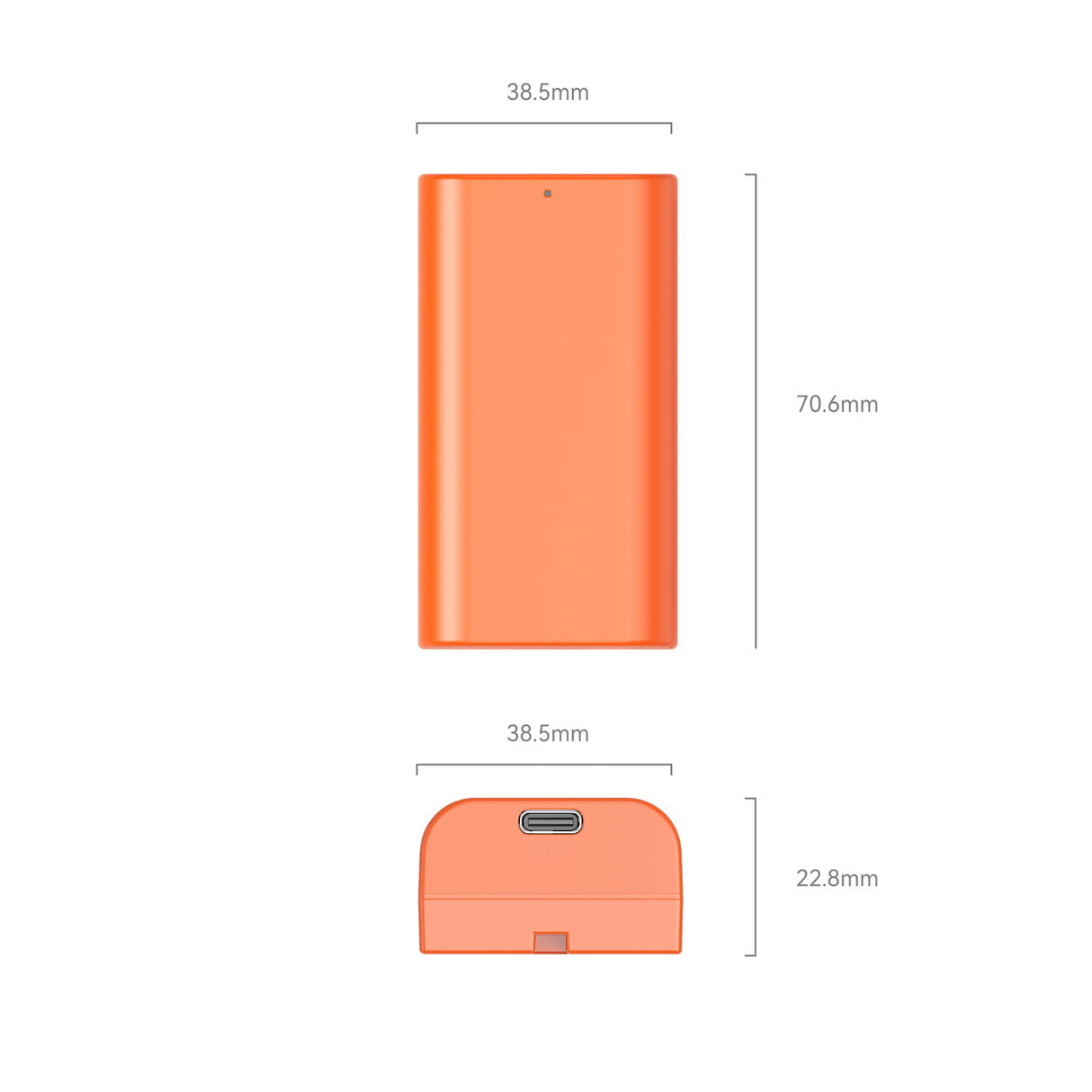 SmallRig NP-F550 USB-C Rechargeable Camera Battery (Orange)