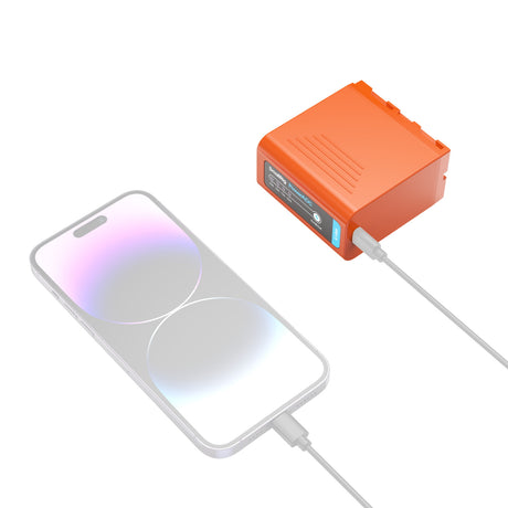 SmallRig NP-F970 USB-C Rechargeable Camera Battery (Orange) 4972