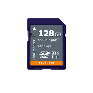 ProMaster SDXC 128GB Advanced UHS-I V30 Memory Card