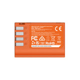 SmallRig DMW-BLK22 USB-C Rechargeable Camera Battery (Orange)