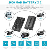 NEEWER NP-F550 Battery Charger Set for Sony