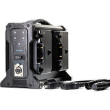 Indipro 4x Compact 95Wh Gold-Mount Li-Ion Batteries and Quad Gold-Mount Battery Charger Kit