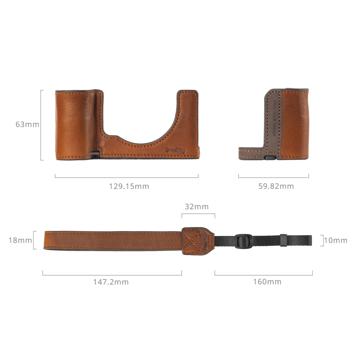 SmallRig Camera Leather Case Kit for Sony Alpha 7C II & Alpha 7CR