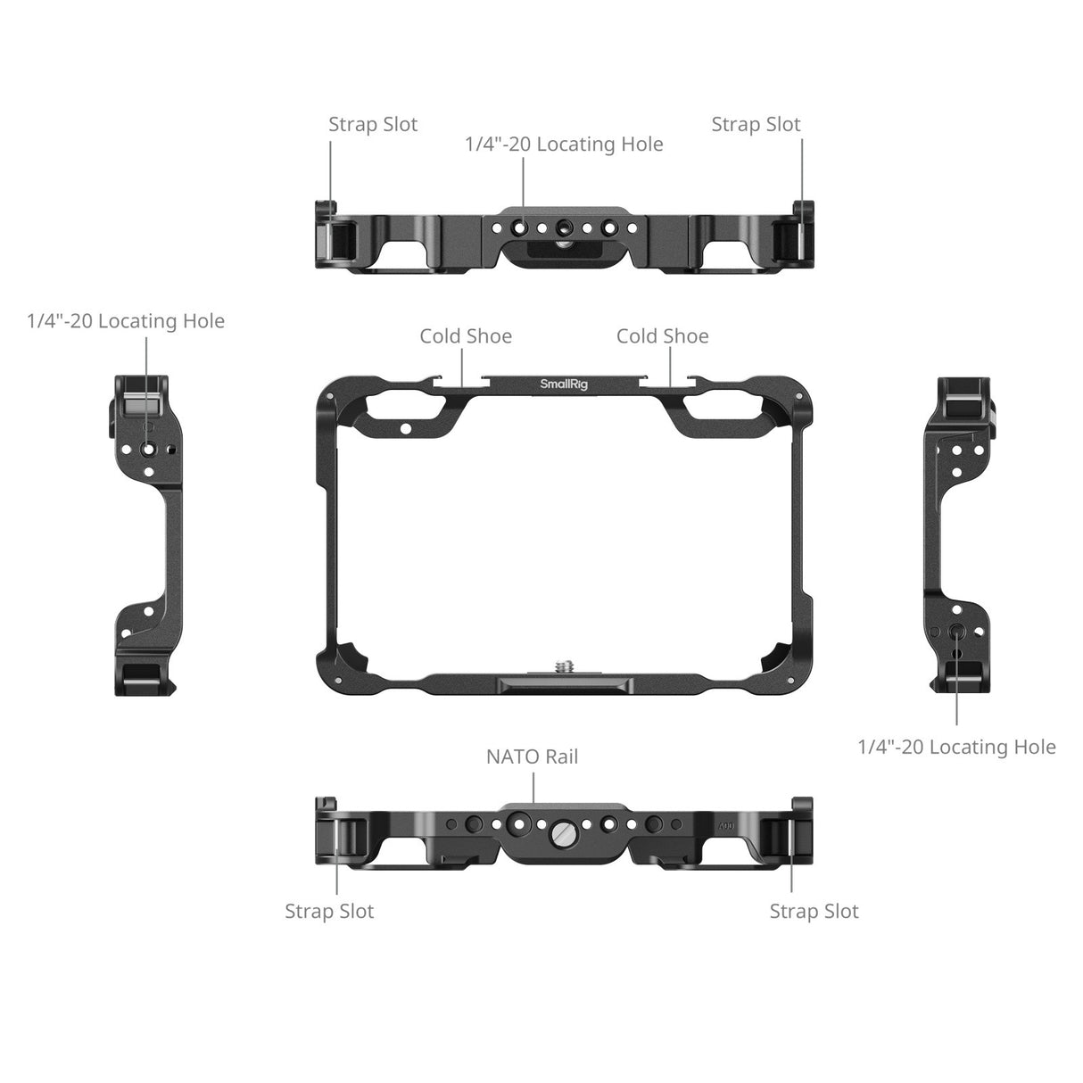 SmallRig Monitor Cage Kit for Atomos Shinobi II / GO 5030