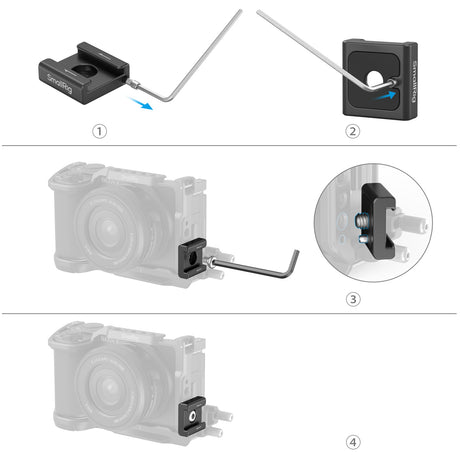 SmallRig Anti-Twist Cold Shoe Mount Support (2pcs)