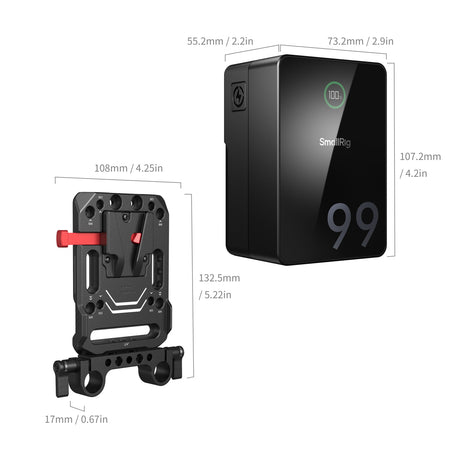SmallRig VB99 Pro Mini V-Mount Battery (Kit) (5047)