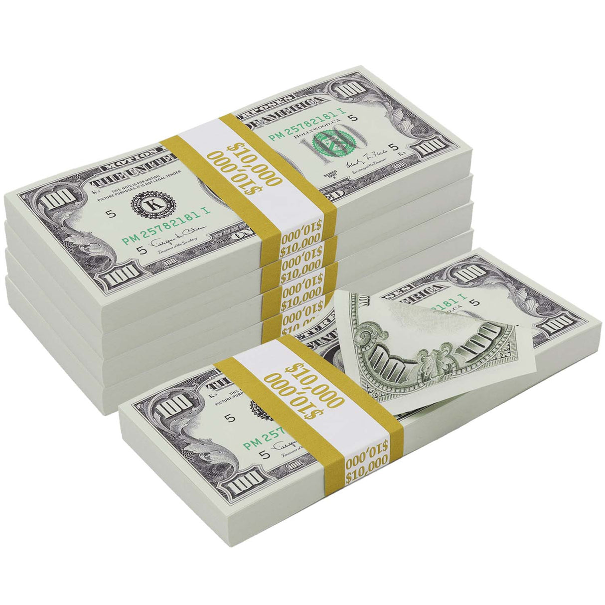 $50,000 Full Print 1990 Series Stacks