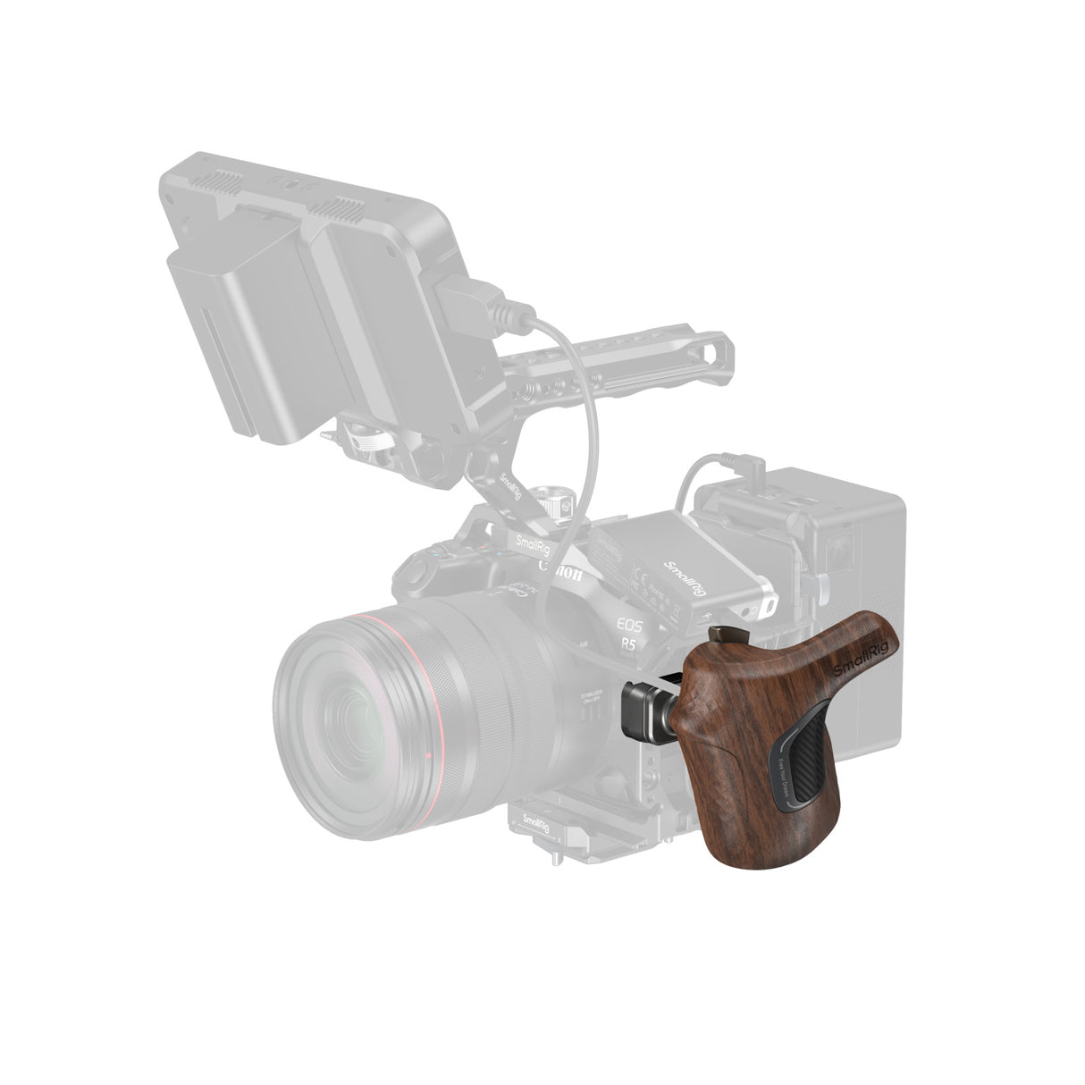 SmallRig "ImageGrip" Series Wooden Handle with NATO Clamp (Left Side)