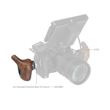 SmallRig "ImageGrip" Series Wooden Handle with ARRI Rosette (Left Side)