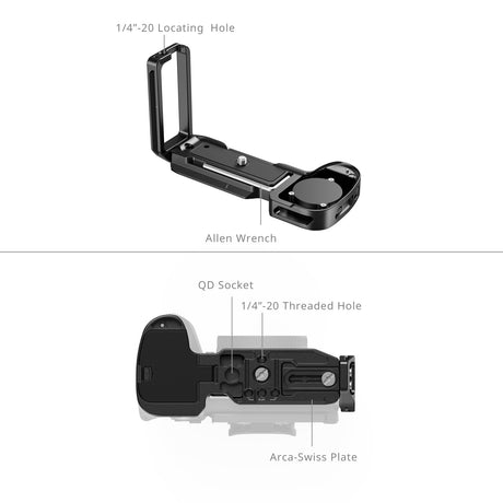 SmallRig L-Shape Mount Plate for Sony Alpha 1 II & Alpha 9 III