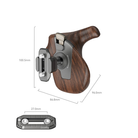 SmallRig "ImageGrip" Series Wooden Handle with NATO Clamp (Right Side)
