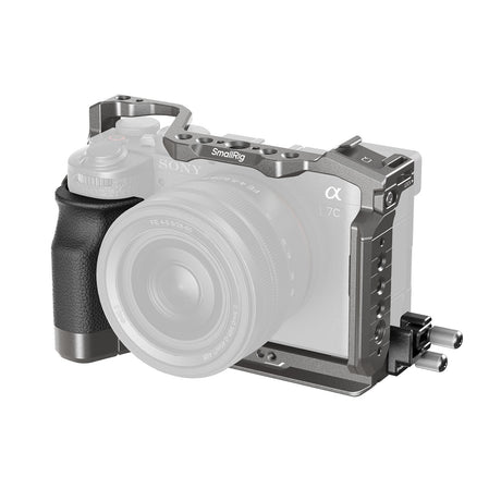 SmallRig “HawkLock” Quick Release Cage Kit with Silicone Handle for Sony Alpha 7C II / 7CR