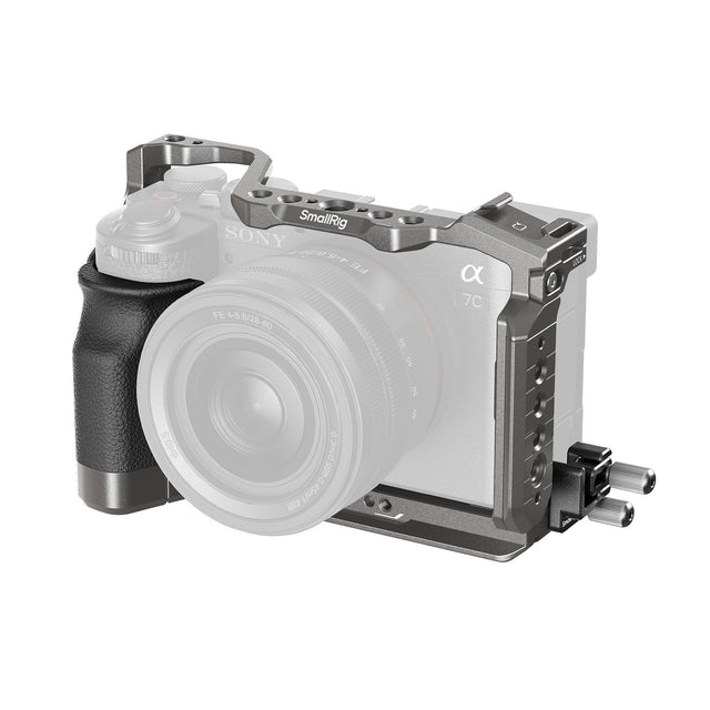 SmallRig “HawkLock” Quick Release Cage Kit with Silicone Handle for Sony Alpha 7C II / 7CR