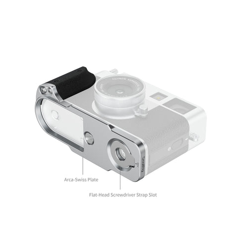 SmallRig L-Shaped Mount Plate with Silicone Handle for FUJIFILM X half (Silver)