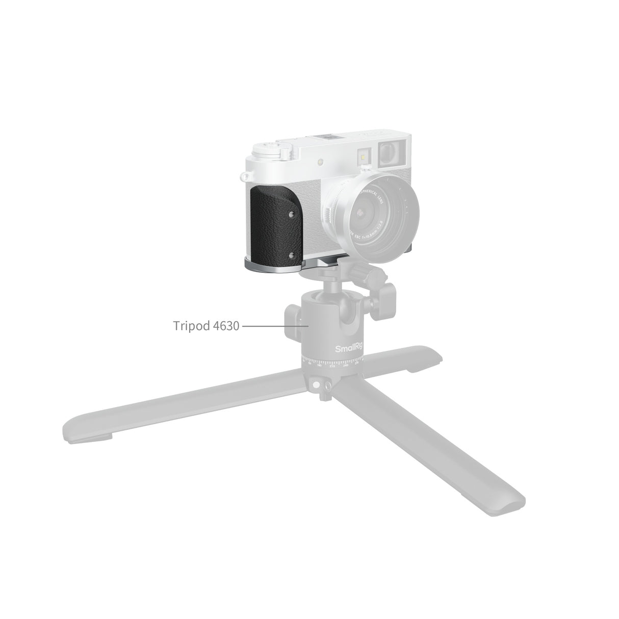 SmallRig L-Shaped Mount Plate with Silicone Handle for FUJIFILM X half (Silver)