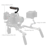 SmallRig Wooden Top Handle with 1/4''-20 and ARRI 3/8''-16 Locating Screw 5252