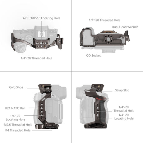 SmallRig “Night Eagle” Cage for Nikon Z5 / Z5II / Z6 / Z6II / Z7 / Z7II 5258