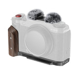 SmallRig L-Shape Mount Plate with Wooden Handle for FUJIFILM X-M5 (Black)