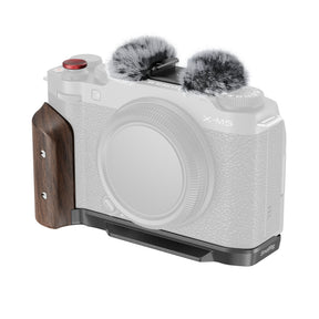 SmallRig L-Shape Mount Plate with Wooden Handle for FUJIFILM X-M5 (Black)