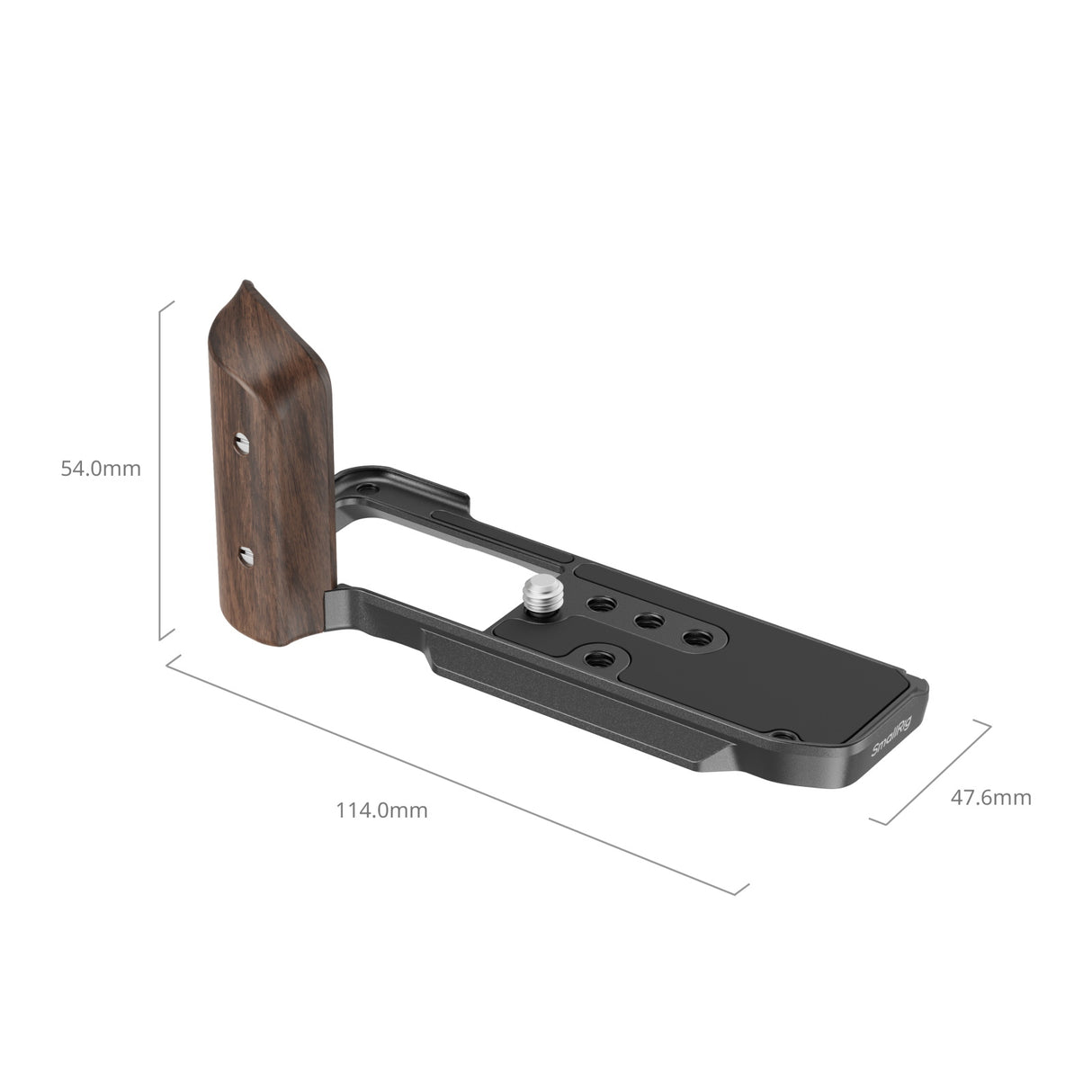 SmallRig L-Shape Mount Plate with Wooden Handle for FUJIFILM X-M5 (Black)