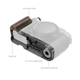 SmallRig L-Shape Mount Plate with Wooden Handle for FUJIFILM X-M5 (Black)